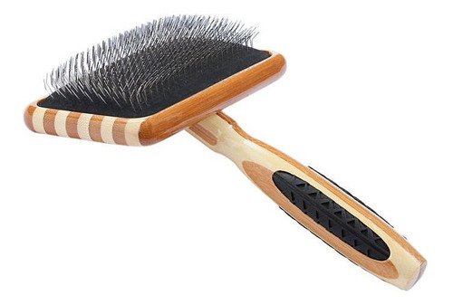 Rasqueadeira De Bambu Listrada Com Pinos Macios - G Bass Cor Preto