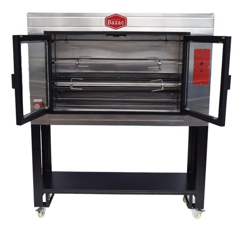 Imagen 2 de 6 de Oferta Horno Rosticero De 27 Pollos De Acero Inox Con Base