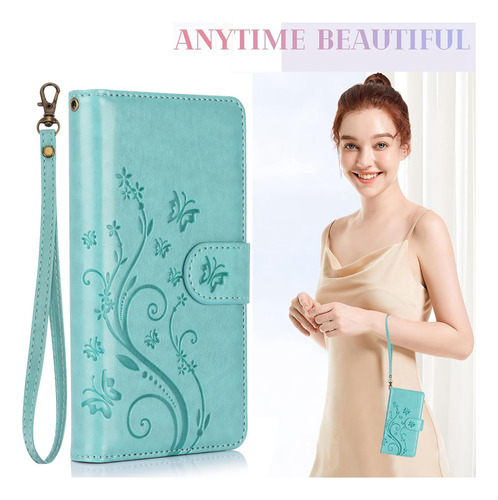 Funda De Piel Tipo Cartera Con Tapa Para Samsung Galaxy A56 A36 A26 A16 A06