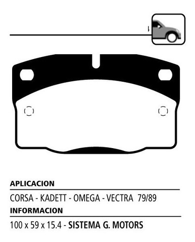 Juego Pastillas De Freno Delanteras Litton Vectra 79-89