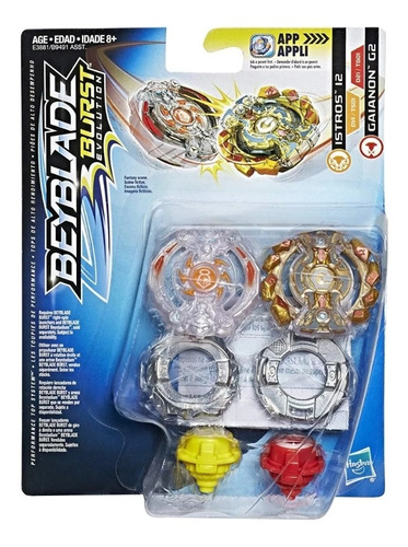 Beyblade Burst Evolution Istros I2 Gainon G2 No Cartón (Usado)