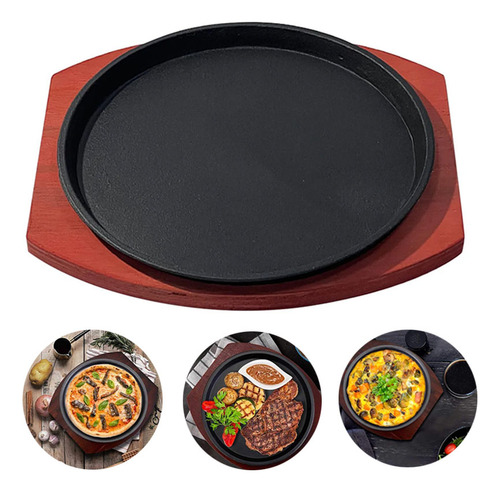 Kit De Platos De Barbacoa Para Carne De Hierro Fundido, 23 C