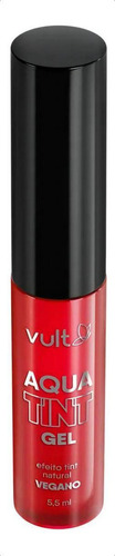 Batom Aqua Tint Gel Red - Vermelho Vivo E Duradouro