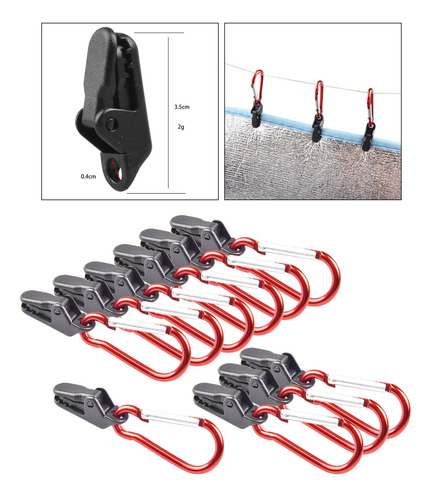 3 Paquete De 3-4 10x Abrazaderas De Clips Para Lona 3 Piezas