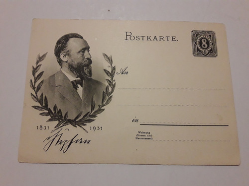 Tarjeta Postal  1831- 1931