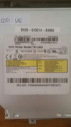 Gravador Leitor Cd Dvd Toshiba-samsung Ts-l633 Sata