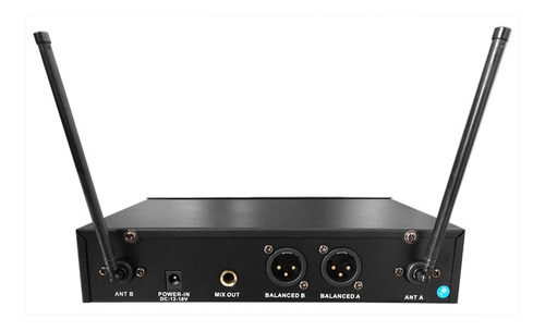 Imagen 3 de 4 de Micrófono Inalámbrico Doble De Mano Pro Dj Uhf-32m