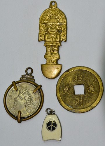 4 Dijes De La Suerte I Ching ,moneda ,simbolo De Paz