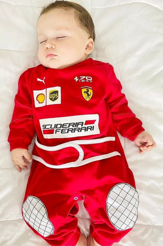 Imagem 4 de 7 de Macacão De Bebê Ferrari Fórmula 1