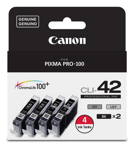 Canon Cli-42 Chromalife Value Pack (2 Fotos En Negro, 1 Gris