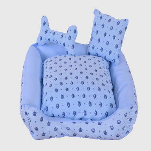 Cama Pet Onix Impermeavel Grande Realeza Azul