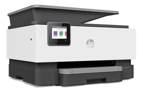 Impressora a cor multifuncional HP OfficeJet Pro 9010 com wifi 100V/240V branca e cinza