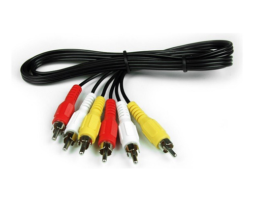 Cable Rca De Audio Y Video 3x3 Plug Macho / Macho 