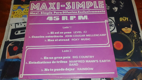 Maxi Simple Difusion Philips 1984 Argentina 
