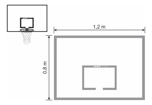 Tabela De Basquete Juvenil Compensado Naval - Sem Aro 1023