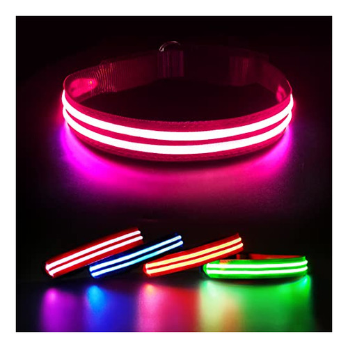 Pceotllar Lighted Dog Collar Para La Noche, Light Up Jzf9t