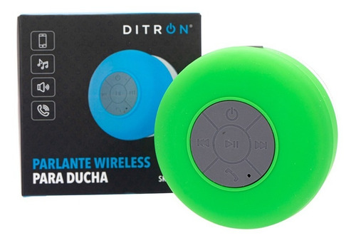 Imagen 1 de 7 de Parlante Bluetooth Waterproof Sopapa Agua Ducha Ditron