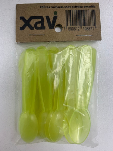Imagen 2 de 3 de 20 Cucharita Cuchara Shot Plastica 5857 0.29 Xaviplas
