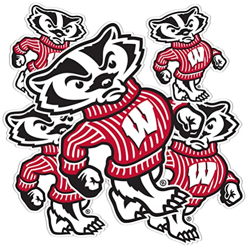 Pegatina De Universidad De Wisconsin Badgers Uw Madison...