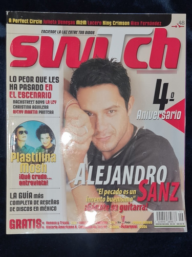 Revista Switch Alejandro Sanz 48 Octubre 2000 Envio Incluido