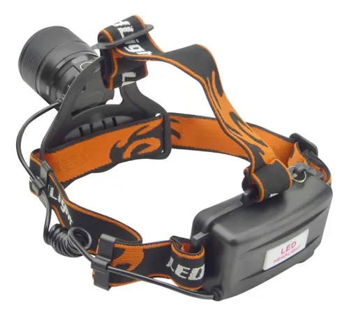 Linterna Minero 1 Led T-6 Tactica Zoom 12 Volt Recargable
