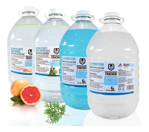 Gel Antibacterial Desinfectante Para Manos 5 Litros