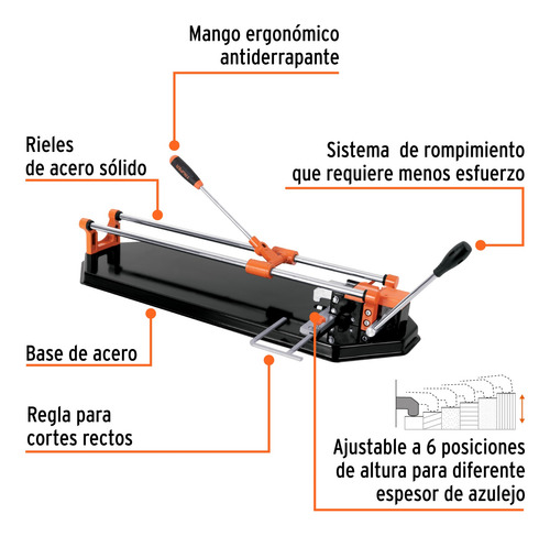 Cortador Azulejo 24' (60cm) Romp.multipunto En Caja, Expert