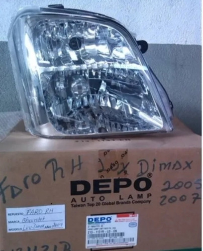 Faro Derecho Chevrolet Luv Dmax 2005-09 Nuevo Depo 