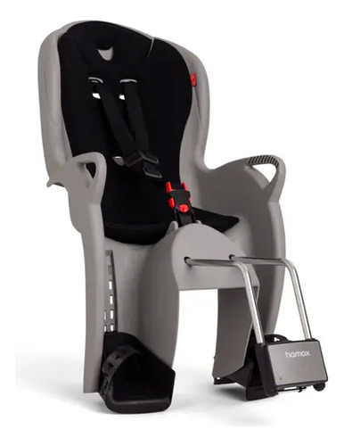 Silla De Niños Para Bicicleta, Trasera - Hamax Kiss Cs Color Gris/negro