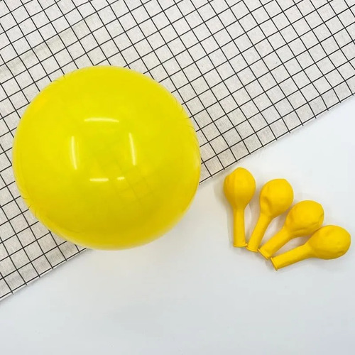 Bolsa X25 Globos Látex Perlados 10 Color Deco Cotillón Amarillo