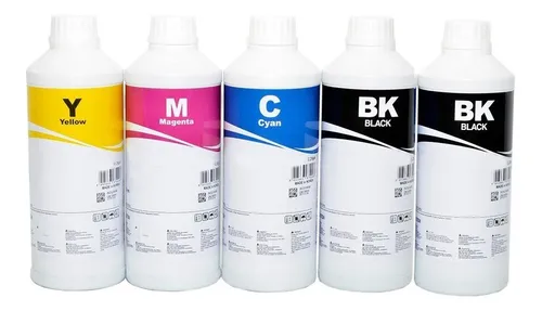 5 X 1 Litro - Tinta Inktec Original Pigmentada - E0007