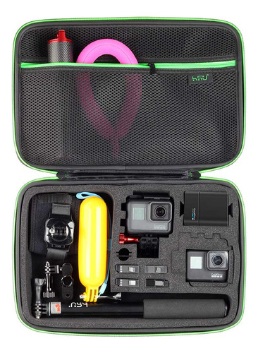 Estuche Transporte Grande Para Gopro Hero 9 8 7 Negro Lcd 3