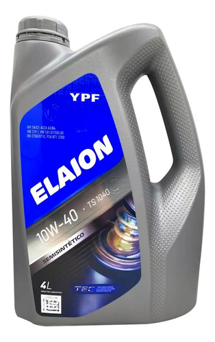 Aceite Semisintetico Ypf Elaion 10w40 4l X2 Maranello