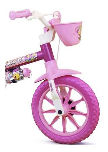Imagem 3 de 4 de Bicicleta Aro 12 Flower Nathor Infantil
