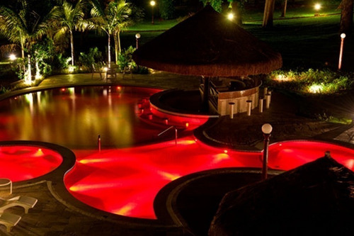 Kit Com 42 Refletores Para Piscina Led Rgb 5w Smd Luminária