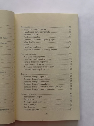 Recetario Del Nopal De Milpa Alta, D. F. Y Colima