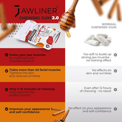Chicle Jawliner Fitness (pack 2 Meses) Chicle Jawline ...