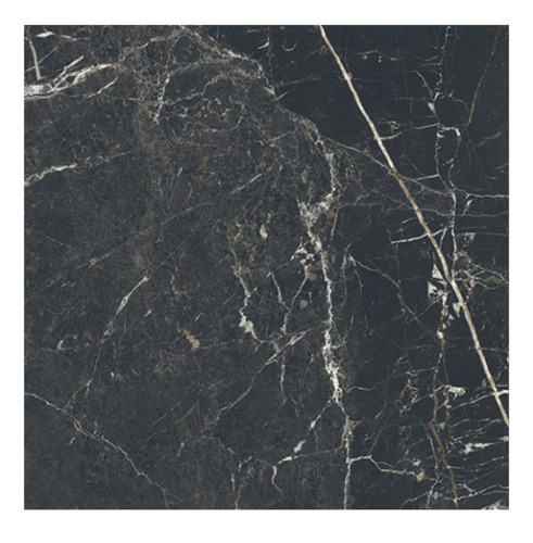 Porcelanato Akros Black Alberdi 80x80 Simil Marmol Negro