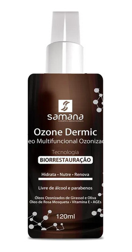 Óleo Ozonizado Ozone Dermic 120ml - Hidratante E Regenerador