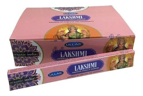 Incenso Massala Ullas Exotic Índia Lakshmi - 3 Caixinhas