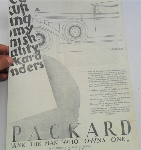 Packard 1929 Antiguo Publicidad Revista No Folleto Catalogo