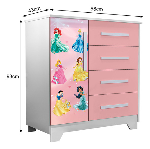 Jogo De Quarto Infantil Princesas Completo Com Penteadeira