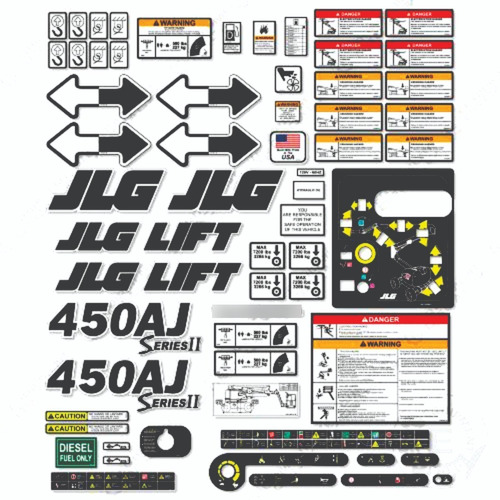 Calcomanias Para Elevador JLG 450a Series 2