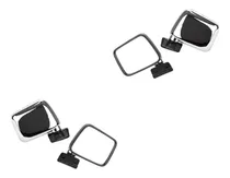 Comprar Par De Espejos Manuales C\u002Fbase Plástico Cromado Luv 88 A 96