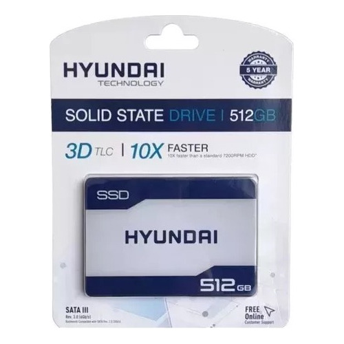  Disco Duro Solido Hyundai 512gb Ssd 2.5 3d Sata Iii