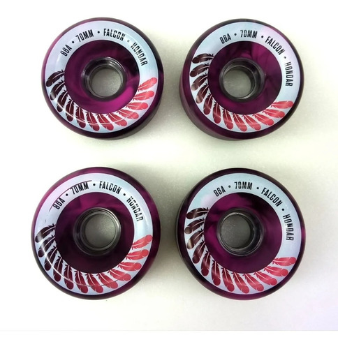 Imagem 2 de 2 de Rodas Freeride Slide Hondar Falcon 70mm 86a