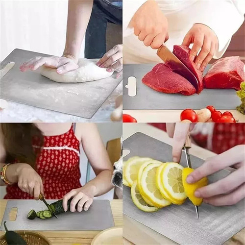 Para Tábua De Corte De Titânio De 3 Peças - Tábua De Corte