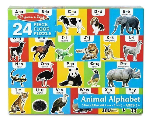 Puzzle Alfabeto Y Animales - 24 Piezas