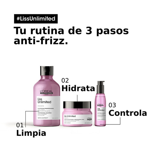 Imagen 4 de 8 de Shampoo Anti-frizz Cabello Liso 300ml L'oréal Professionnel