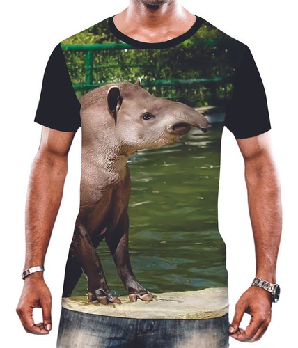 Camiseta Camisa Unissex Animal Raro Anta Floresta Filhote 9